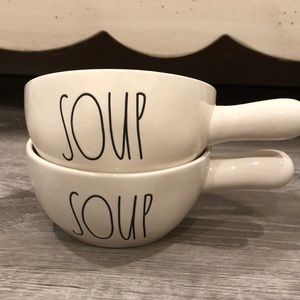 Brand New! LL ‘SOUP’ Rae Dunn crock pots set of 2
